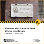 Chiusura del secondo piano della Pinacoteca Nazionale di Siena